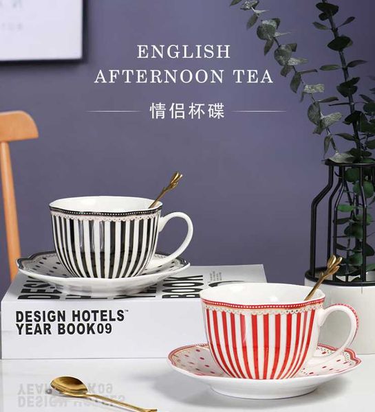 

mugs british afternoon tea cup with saucer and spoon ceramic coffee set