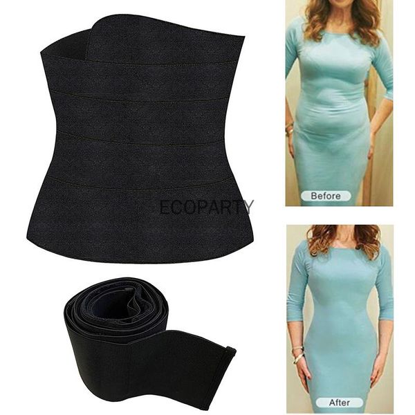 

women's shapers waist trainer cincher shaperwear belt slimming tummy wrap bands body shaper fajas elasticity thin, Black;white