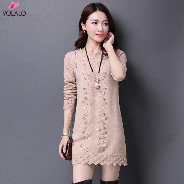 

women sweaters dress pullovers 2021 winter warm long knitted sweater knitwear poncho tunics gray black beige plus size casual dresses, Black;gray