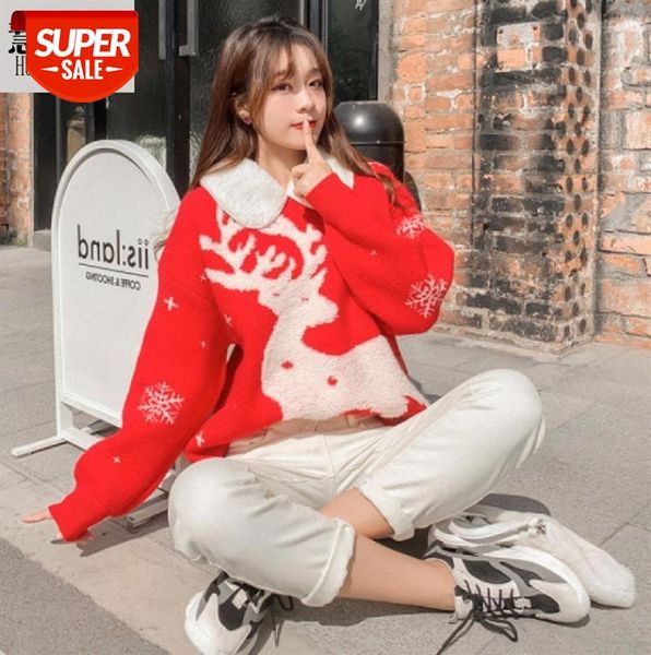 

all-match knitted jacket, cute color bullish soaring sweater, loose female outer wear, lazy style #jq8z, Black;gray