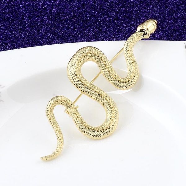 

pins, brooches fashion snake brooch badge men's suit collar pin accessories female coat lapel creative corsage friends, Gray