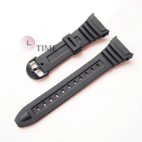 

watch bands black silicone rubber band waterproof strap replacement for w-96h,w-96h-1av,w-96h-1bv,w-96h-2av,w-96h-9av, Black;brown