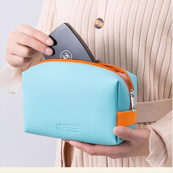 

multifunction travel cosmetic women makeup bags toiletries organizer solid color female storage make up case necessaries