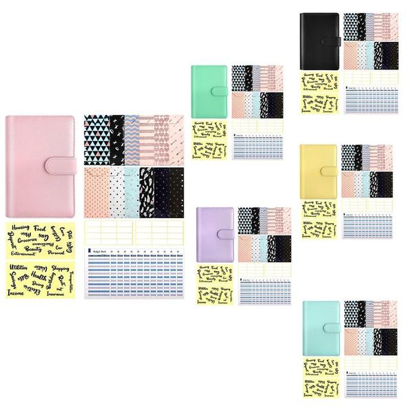 

gift wrap 29 pcs a6 budget binder set,system planner organizer for your passport,tickets,cards,etc,convenient