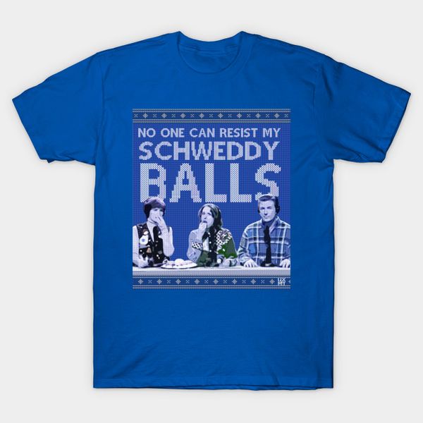 

schweddy balls t-shirt size s-5xl, White;black