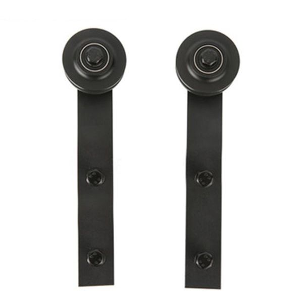 

other door hardware 2 pcs closet bathroom track durable kitchen mounted roller rail with screws home steel sliding barn