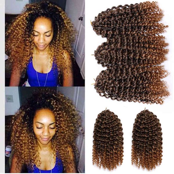 

afro braids malibob wig crochet chemical fiber curls, Black