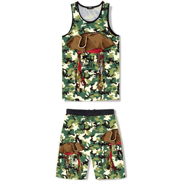 

summer men' sleeveless round neck sports shirt camouflage stretch slim fit tank shorts bottoming shirt underwear, White;black