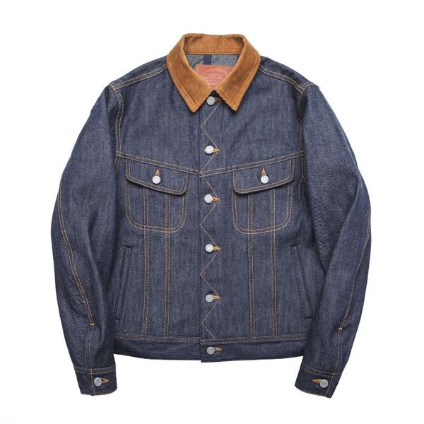 

men's jackets red 101 storm rider denim jacket men's blanket lined cowboys jean, Black;brown