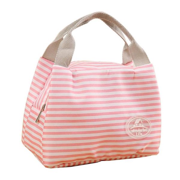 

portable oxford cloth cool insulation lunch bag outdoor storage handbag daily travel carry bags