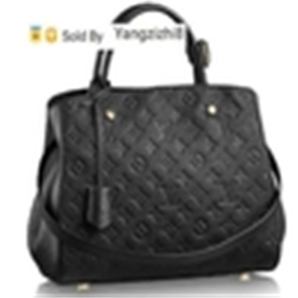 

yangzizhi8 fashion mm m41048 2018 new women montaigne shows shoulder bags totes handbags handles cross body messenger bags, Black;red