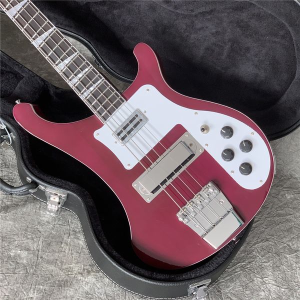 

china oem factory rickenback 4003 blue/white/black/cherry color electric bass guitars