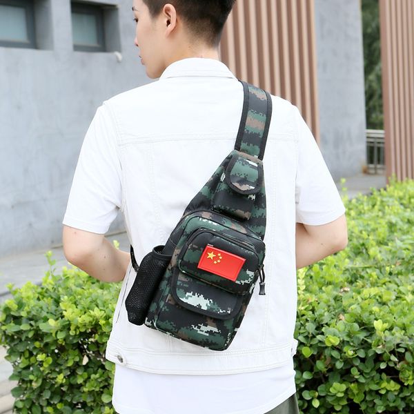 

new fashion chest bag men's sports leisure messenger outdoor small one shoulder camouflage tactical slingsh