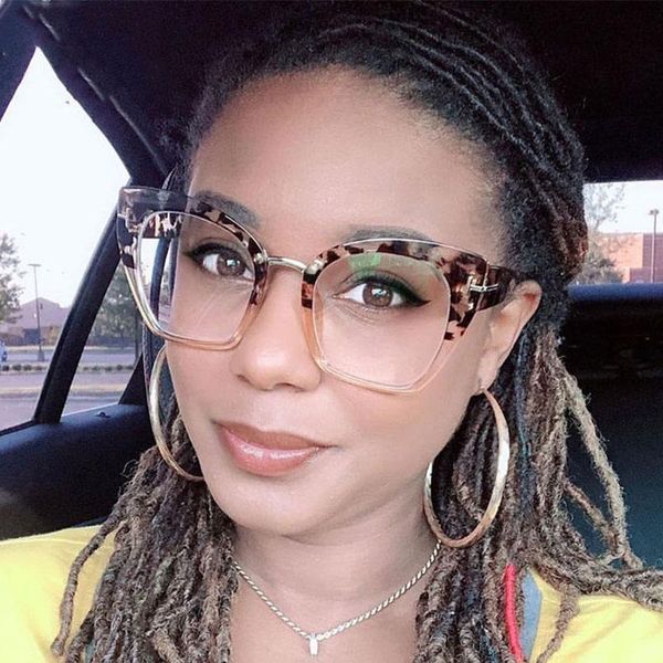 

outdoor eyewear lady oversized glasses frames for women brand designer optical eyeglasses fashion rivet cat eye 50733