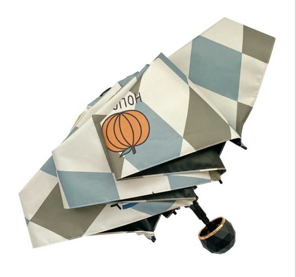 

umbrellas cartoon automatic umbrella uv protection blue plaid cat strong stand rain&sun cute ombrello pioggia