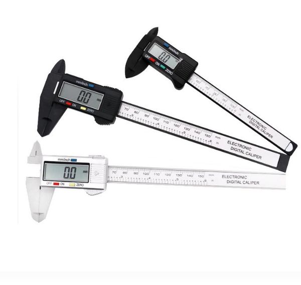 2021 novo 6 150mm Melhor Plástico Digital Caliper Messschieber Paquimetro Medição Instrumento Vernier Calipers Ferramenta de Medição