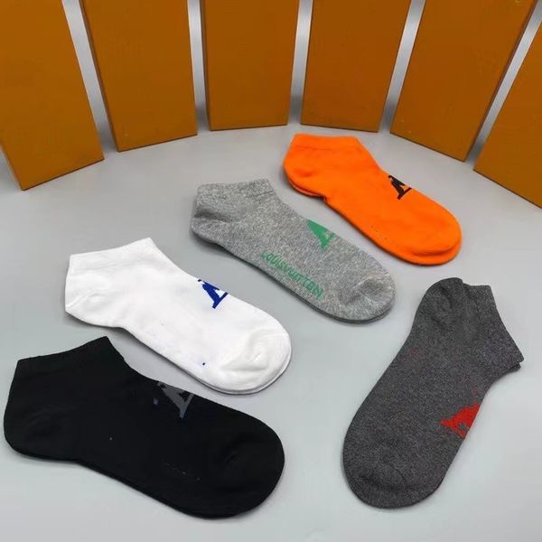 

2021 fashion designer cotton men's basketball socks spring summer low 239i, Black