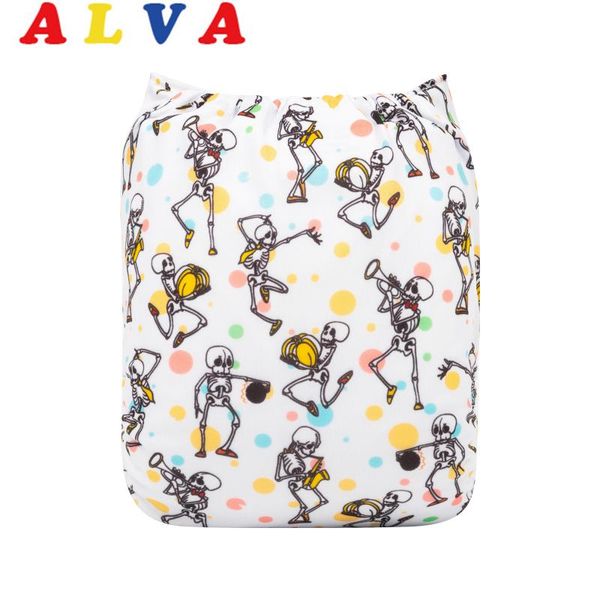 

arrival alvababy pocket cloth diaper positioned baby nappy with 1pc microfiber insert diapers