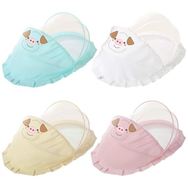 

baby bed mosquito netting children portable net born folding self-expanding tent cradle multifunction crib