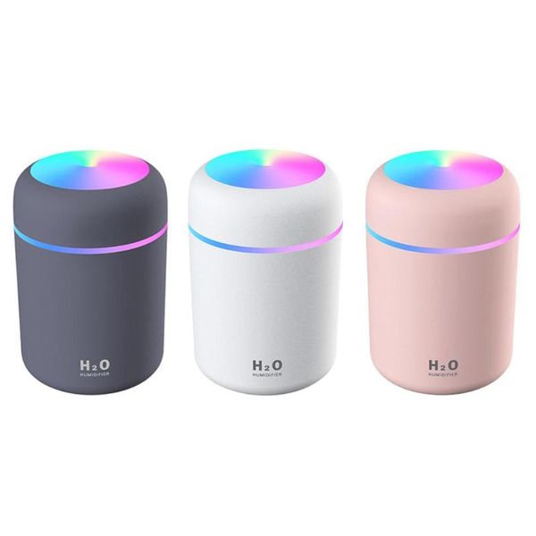 

270/300ml mini ultrasonic humidifier usb air atomizers night light aroma essential oil diffuser home car led mist maker fogger humidifiers