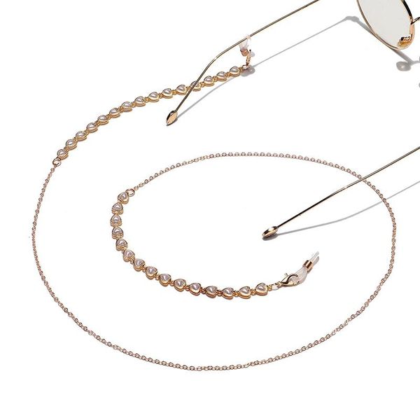 Schicke Perlen-Brillenkette am Hals, für Damen und Mädchen, Sonnenbrillen-Riemen, Seil, Lanyards, Lesebrillen