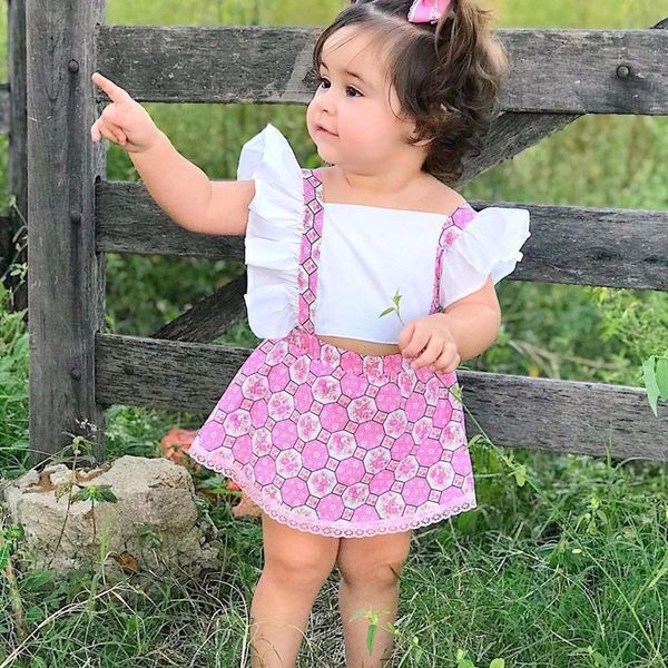 

clothing sets born toddler baby girls dress and flowers print princess skirt headband suit girl clothes vestiti neonata, White