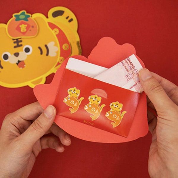 

gift wrap multiple fashion printing red envelope cartoon tiger year