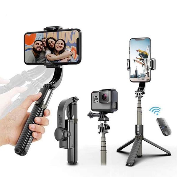 

gimbal stabilizer for phone automatic balance selfie stick tripod with bluetooth remote smartphone camera monopods