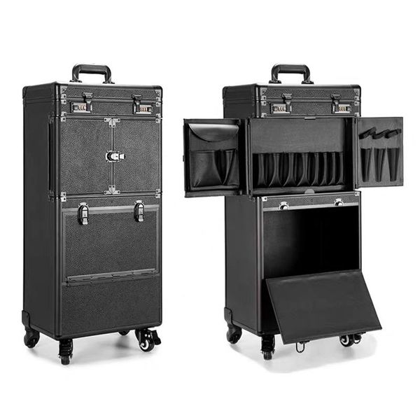 

suitcases women large capacity trolley cosmetic case rolling luggage,retro beauty tattoo suitcase,nail makeup toolbox