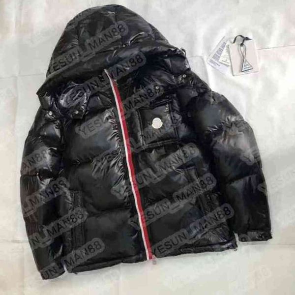 

Designer Luxury Monclair Classic Winter Men Jackets Women Down Fashion Hat Pattern Print Coats Outdoor Warm Casual Coat Outwear Parkas -5XL, Black