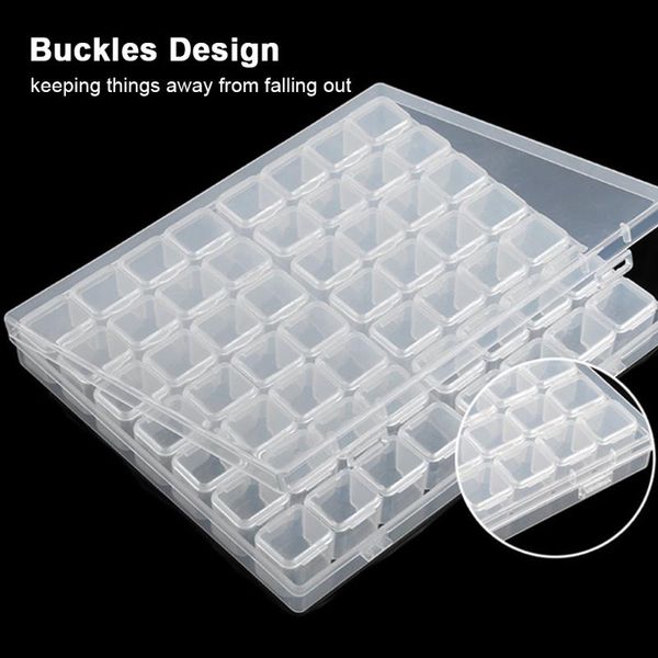 

beads holder transparent organizer containers adjustable plastic storage box rhinestones painting embroidery craft bead nail art kits
