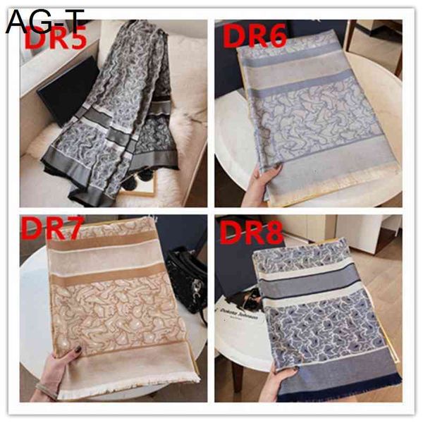 

designer womens scarf fashion dor letter print summer shawl long scarf 17 styles, Blue;gray
