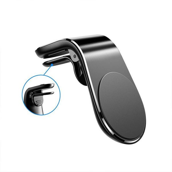 

cell phone mounts & holders type strong magnetic car air outlet mobile holder l-shaped strongmagnetic self-suction support
