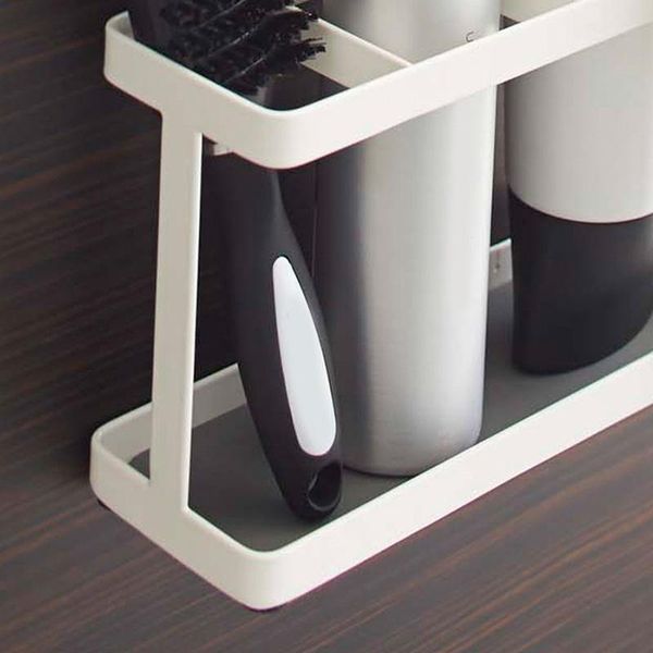 

hooks & rails metal bathroom vanity counterhair care styling tool storage organizer holder for dryer flat irons curling wan cnt