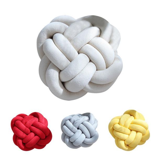 

pillow home creative cute soft knotted shaped ball bedroom sofa office decor baby sleep throw pillows decoration gift