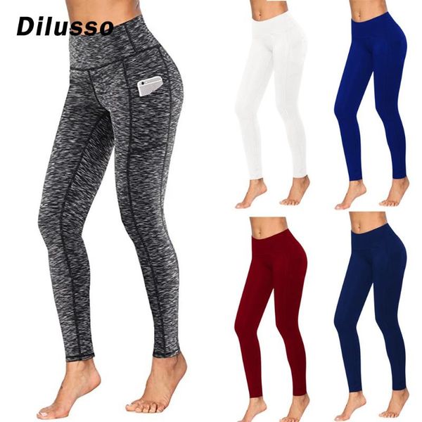 

women's leggings women workout out pocket fitness sports running athletic pants soft female daily outdoor fashion, Black