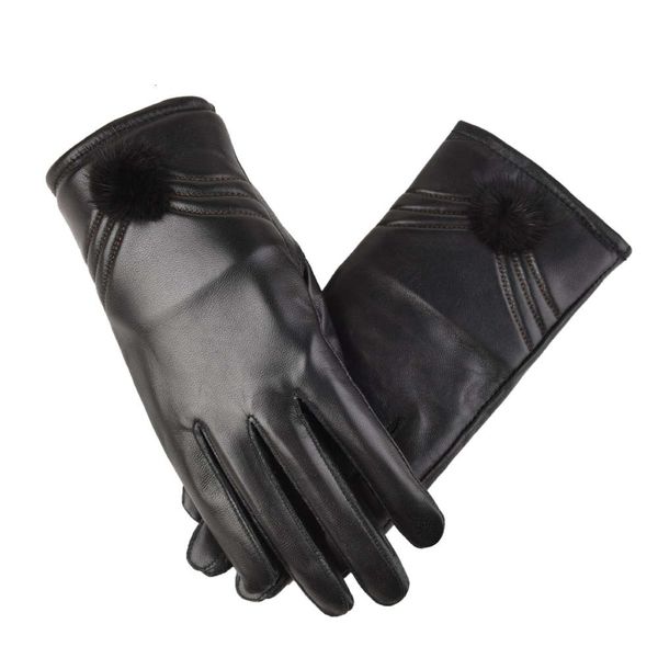 

gloves men' sheepskin full leather with various patterns, warm and windproof riding gloves, black, Blue;gray