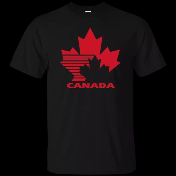 

team canada, retro, 80's, hockey, logo, jersey, t-shirt, White;black