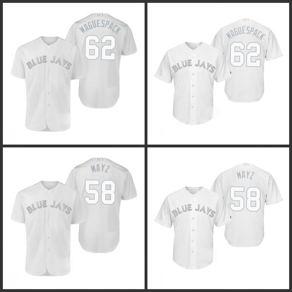 

toronto blue jays men 62 jacob waguespack waguespack 58 tim mayza mayz 63 wilmer font fonky women youthjersey, Black;red