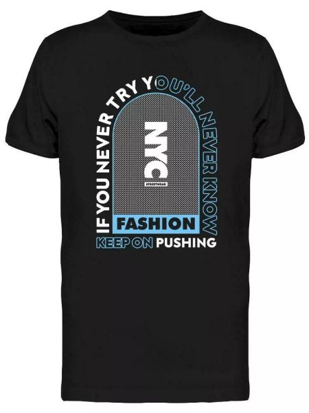 

nyc fashion tee men's -image by shutterstock, White;black