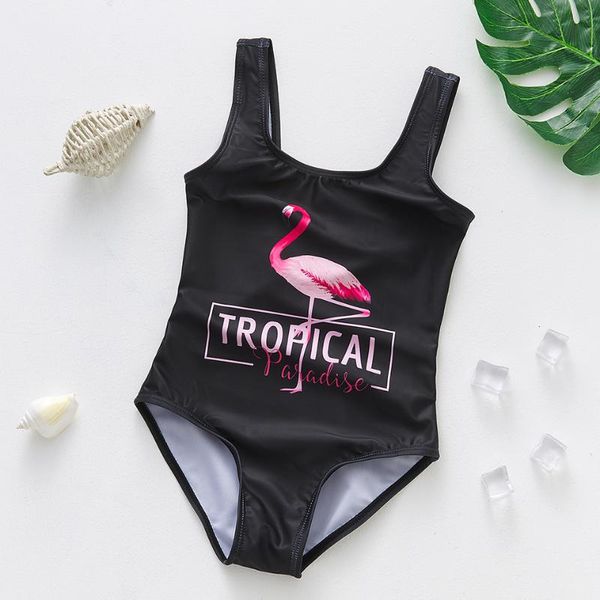

flamingo 2~12year girls swimsuit 2021 swimwear one piece kids beachwear bathing suit-9071 one-piece suits