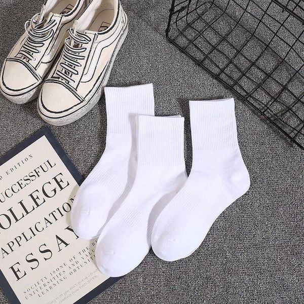 

socks & hosiery three pairs of cotton, Black;white