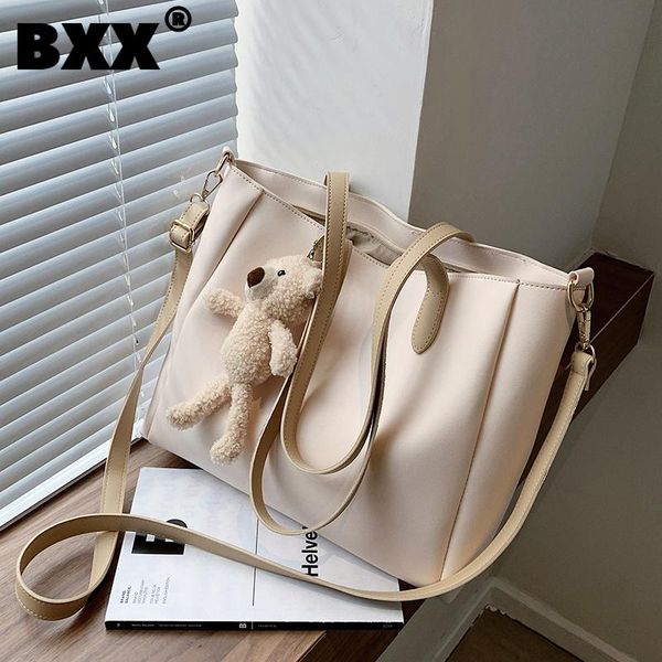 

[bxx] ladies vintage high capacity pu leather bags women 2021 fashion shoulder hand bag lady trend handbags purses cb711 cross body