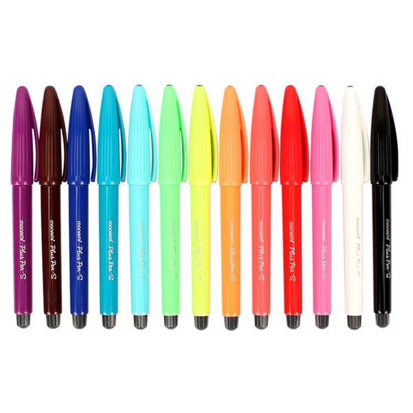 

gel pens 12pcs monami color pen 04031 fiber water-based signature