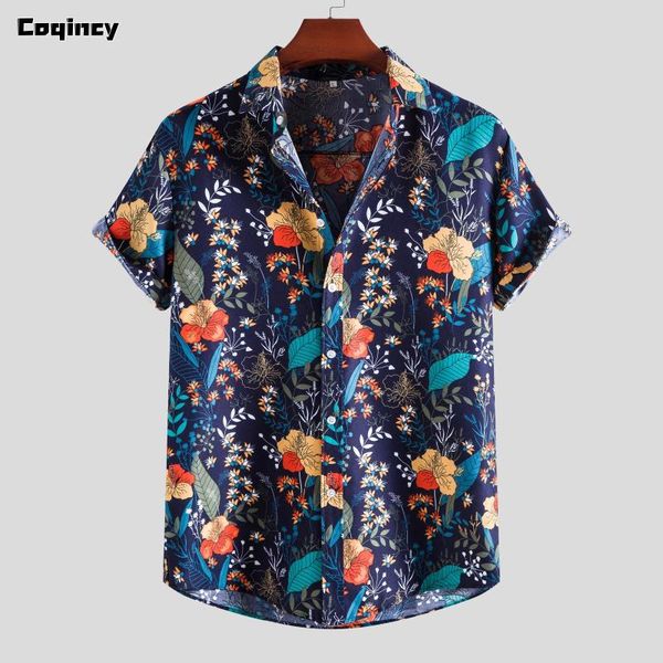 

men's casual shirts mens vintage ethnic style shirt for men hawaiian beach summer lapel short sleeve holiday vacation clothing chemise, White;black