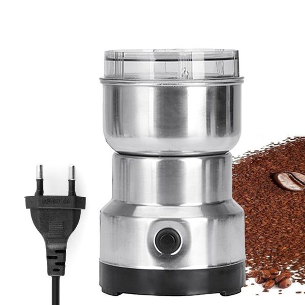 

manual coffee grinders electric bean grinder stainless steel cereals grain mill spice herbs pulverizer grinding machine tools