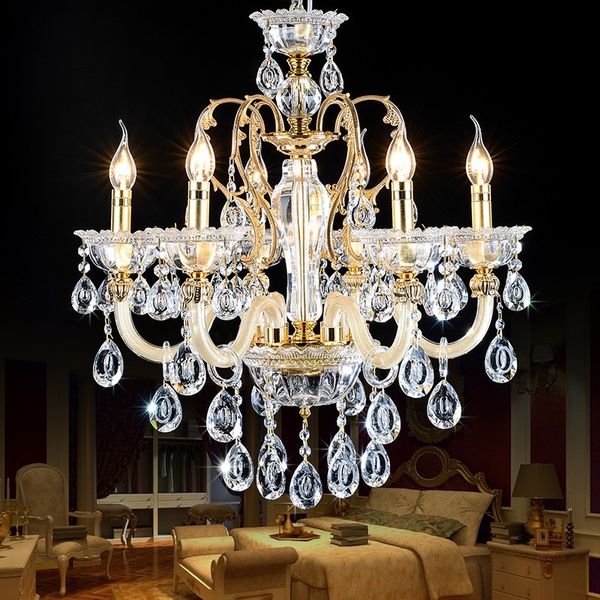 Französisch Luxus Kristall Kronleuchter Wohnzimmer Schlafzimmer Home Beleuchtung Innen Lampe Mini Kristalle Kronleuchter Für Schlafzimmer Beleuchtung