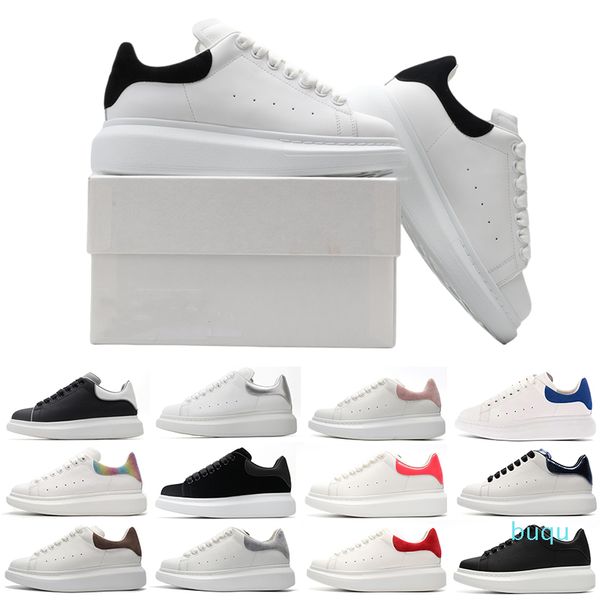 

men women casual shoes breathable fashion comfort matte leather platform woman dress shoe grey velvet scarpe sports trainers shoes, Black