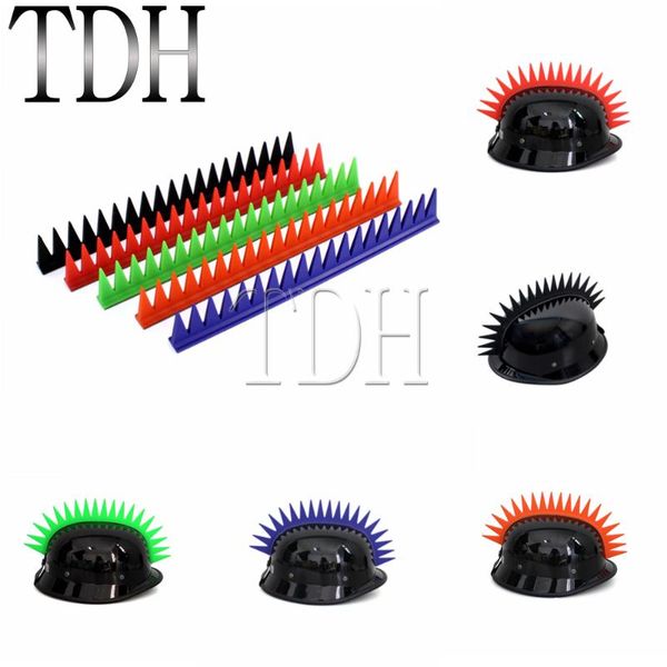 

motorcycle helmets 5 colors mohawk warhawk helmet rubber sticker punk style stick on universal