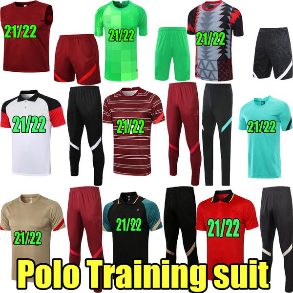

21 22 virgil lvp polo training suit soccer jersey set 2021 2022 alexander arnold mane firmino a.becker vest goalkeeper football jerseys sets, Black;yellow